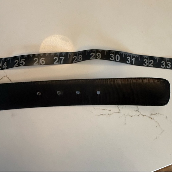 Valentino Leather Belt with Gold Buckle - Picture 5 of 5